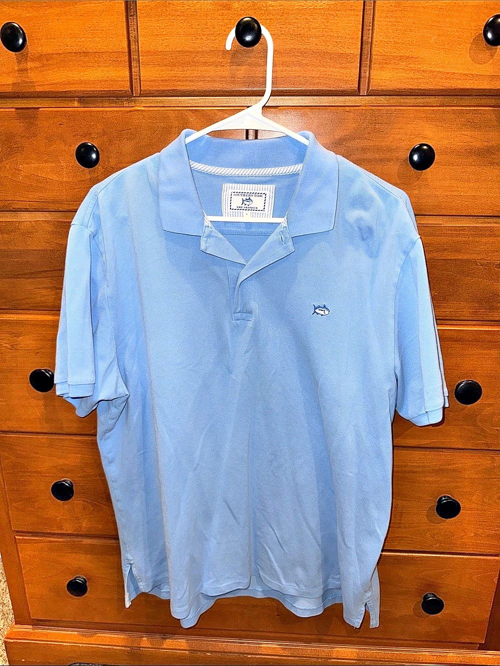Southern Tide Skipjack Polo Men's Cotton Blue Size Large